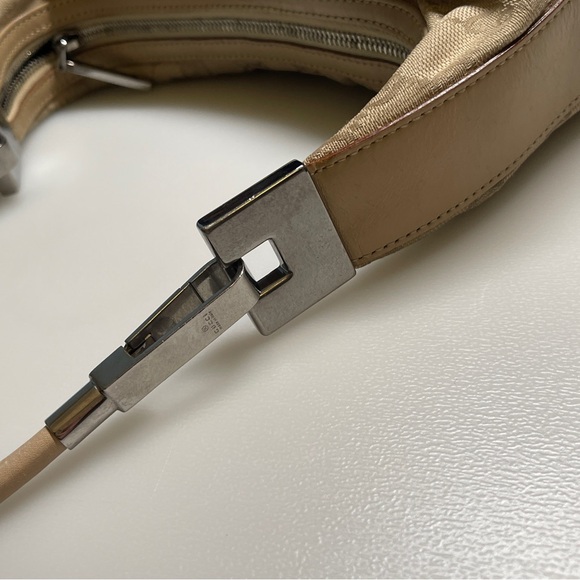 Gucci GG Canvas hobo Shoulder Bag Beige brown handbag - Picture 11 of 13